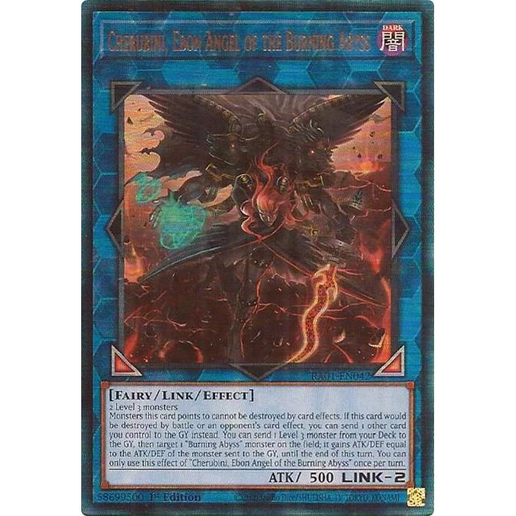 Image for Cherubini, Ebon Angel of the Burning Abyss (PUR) (RA01-EN042) (RA01) - YuGiOh
