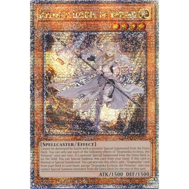 Image for Dogmatika Ecclesia, the Virtuous (Quarter Century Secret Rare) (RA01-EN020) (RA01) - YuGiOh