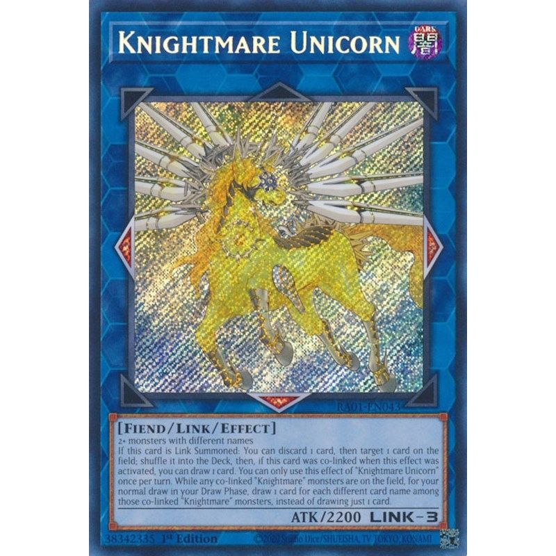 Image for Knightmare Unicorn (Secret Rare) (RA01-EN043) (RA01) - YuGiOh