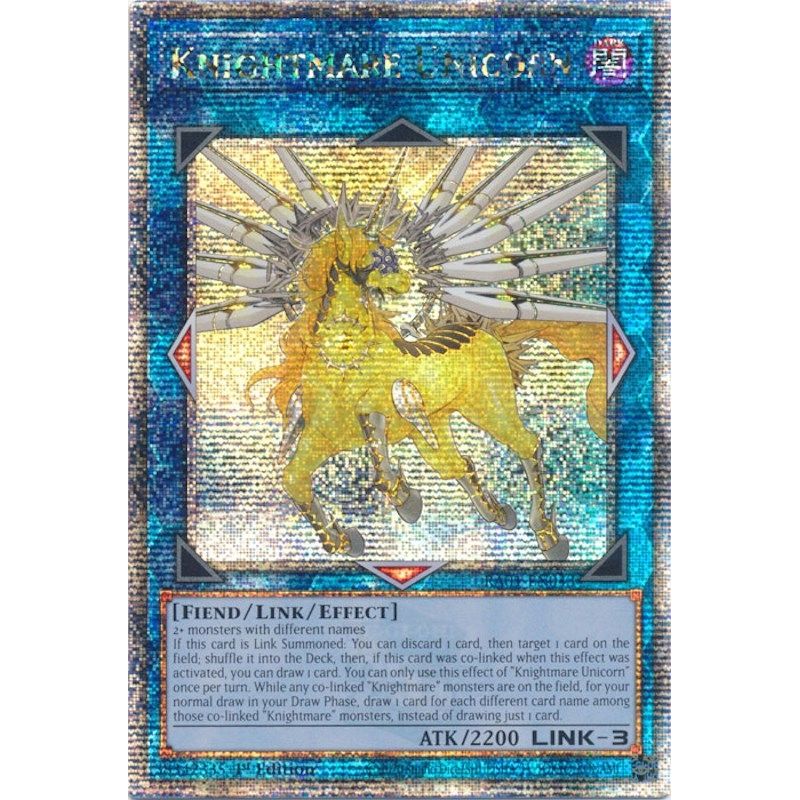 Image for Knightmare Unicorn (Quarter Century Secret Rare) (RA01-EN043) (RA01) - YuGiOh