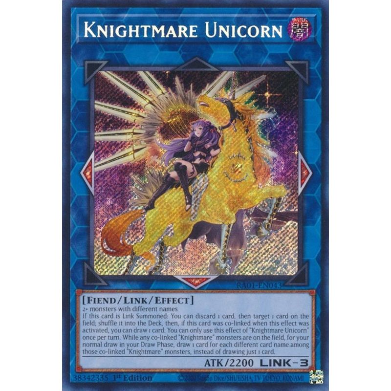 Image for Knightmare Unicorn (Alternate Art) (Secret Rare) (RA01-EN043) (RA01) - YuGiOh