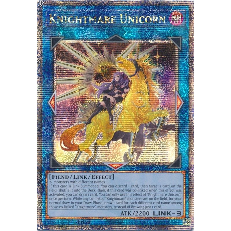 Image for Knightmare Unicorn (Alternate Art) (Quarter Century Secret Rare) (RA01-EN043) (RA01) - YuGiOh