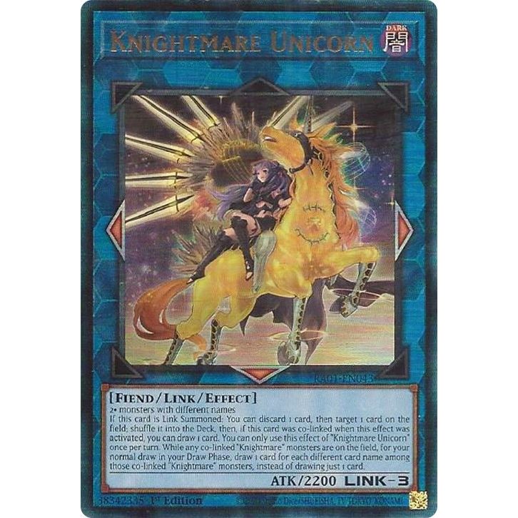 Image for Knightmare Unicorn (Alternate Art) (PUR) (RA01-EN043) (RA01) - YuGiOh