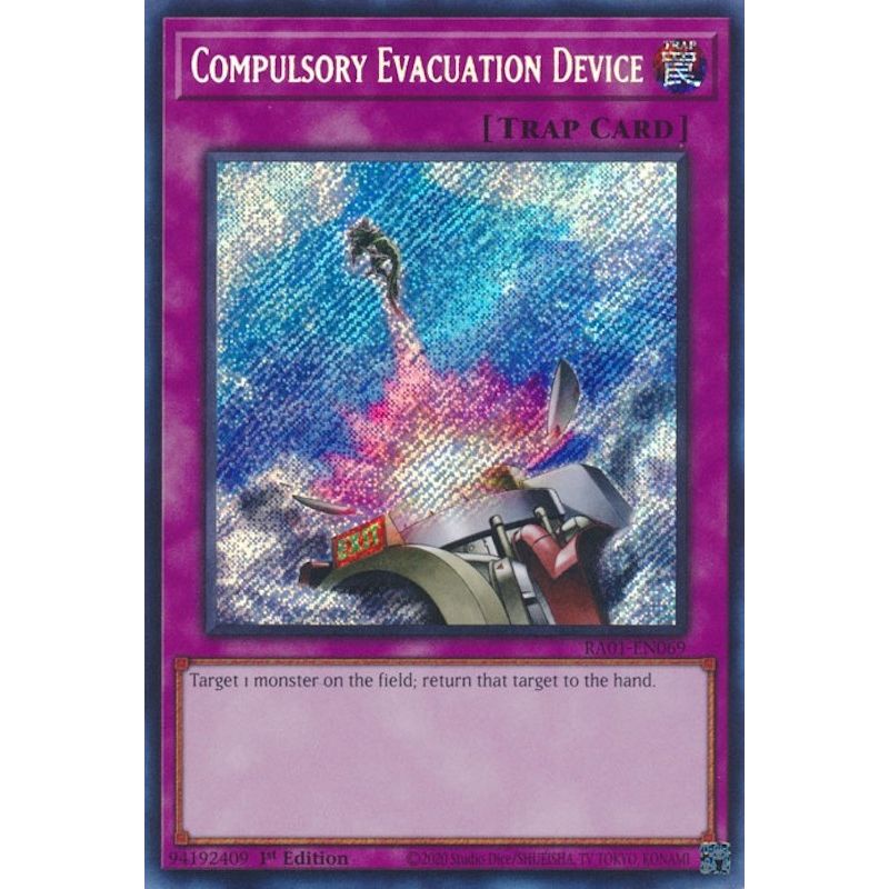 Image for Compulsory Evacuation Device (Secret Rare) (RA01-EN069) (RA01) - YuGiOh