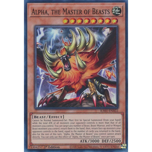 Image for Alpha, the Master of Beasts (RA01-EN022) (RA01) - YuGiOh