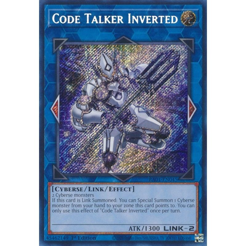 Image for Code Talker Inverted (Secret Rare) (RA01-EN045) (RA01) - YuGiOh