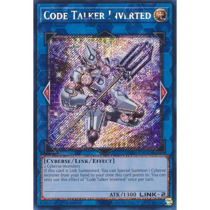 Image for Code Talker Inverted (Platinum Secret Rare) (RA01-EN045) (RA01) - YuGiOh