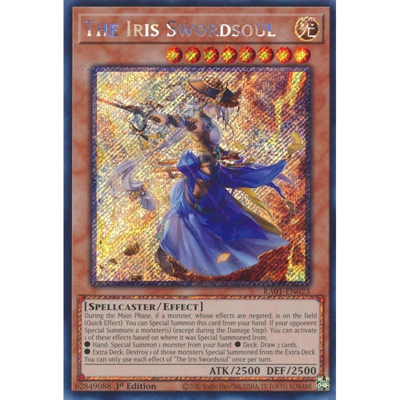 Image for The Iris Swordsoul (Platinum Secret Rare) (RA01-EN023) (RA01) - YuGiOh