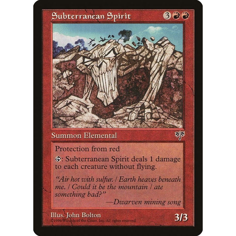 Image for Subterranean Spirit (MIR) - Magic: The Gathering