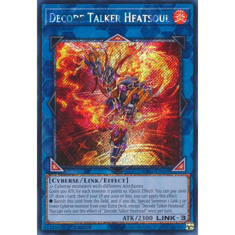 Image for Decode Talker Heatsoul (Platinum Secret Rare) (RA01-EN048) (RA01) - YuGiOh