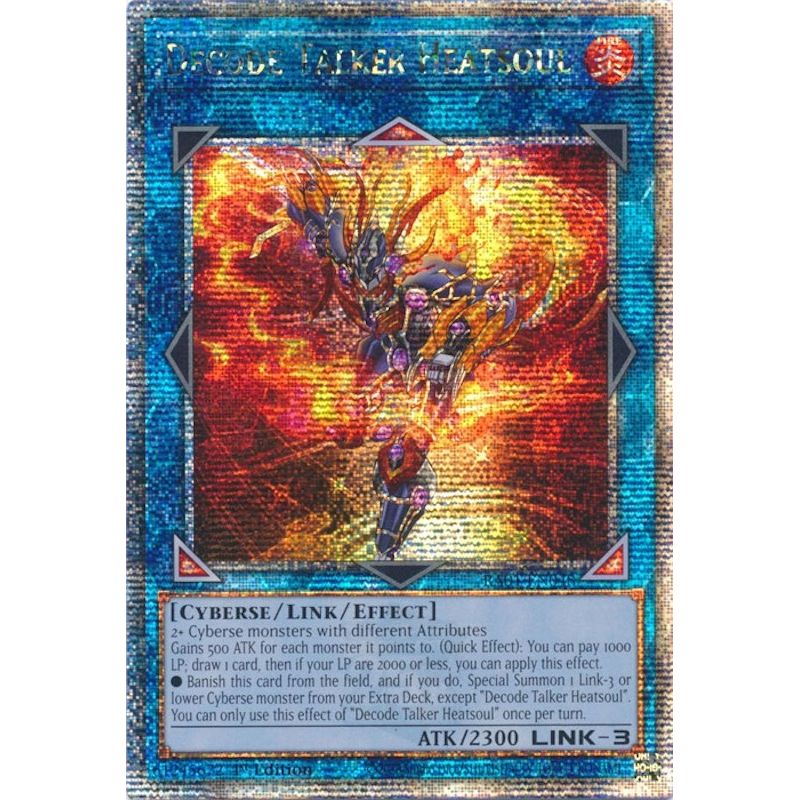 Image for Decode Talker Heatsoul (Quarter Century Secret Rare) (RA01-EN048) (RA01) - YuGiOh