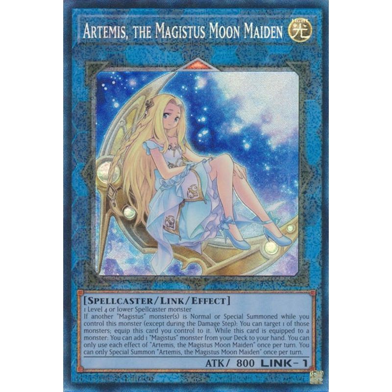 Image for Artemis, the Magistus Moon Maiden (PCR) (RA01-EN049) (RA01) - YuGiOh