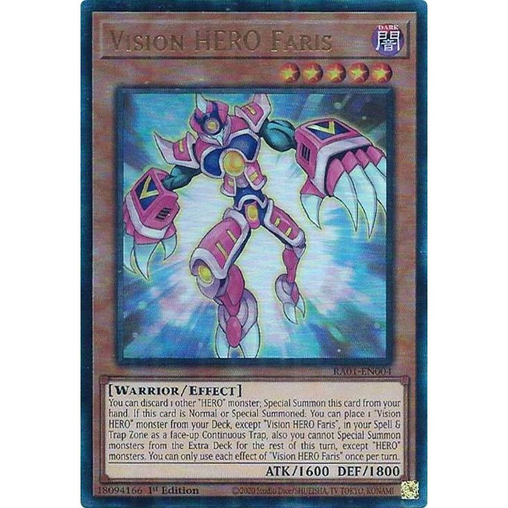 Image for Vision HERO Faris (PUR) (RA01-EN004) (RA01) - YuGiOh