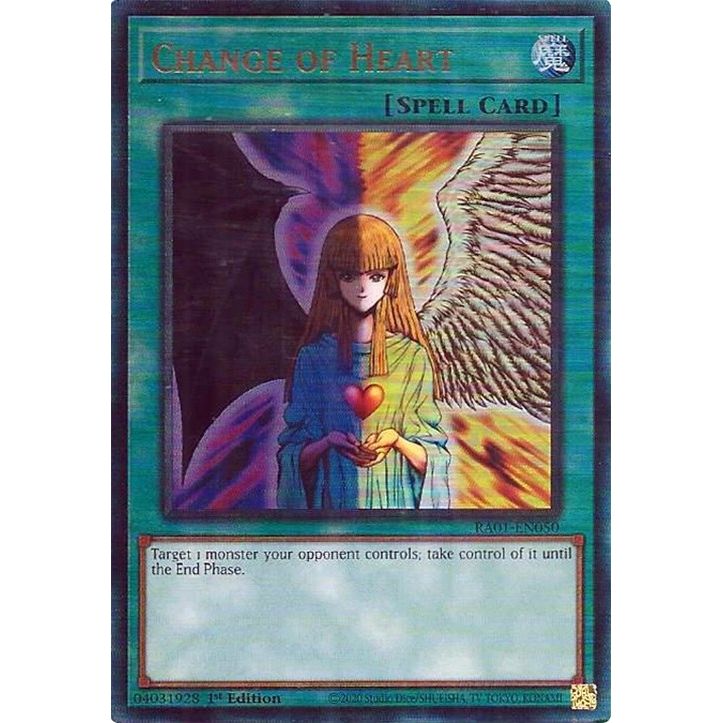 Image for Change of Heart (PUR) (RA01-EN050) (RA01) - YuGiOh