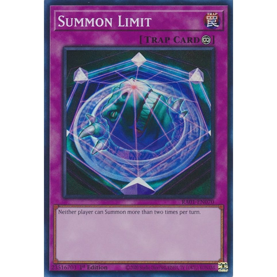 Image for Summon Limit (RA01-EN070) (RA01) - YuGiOh