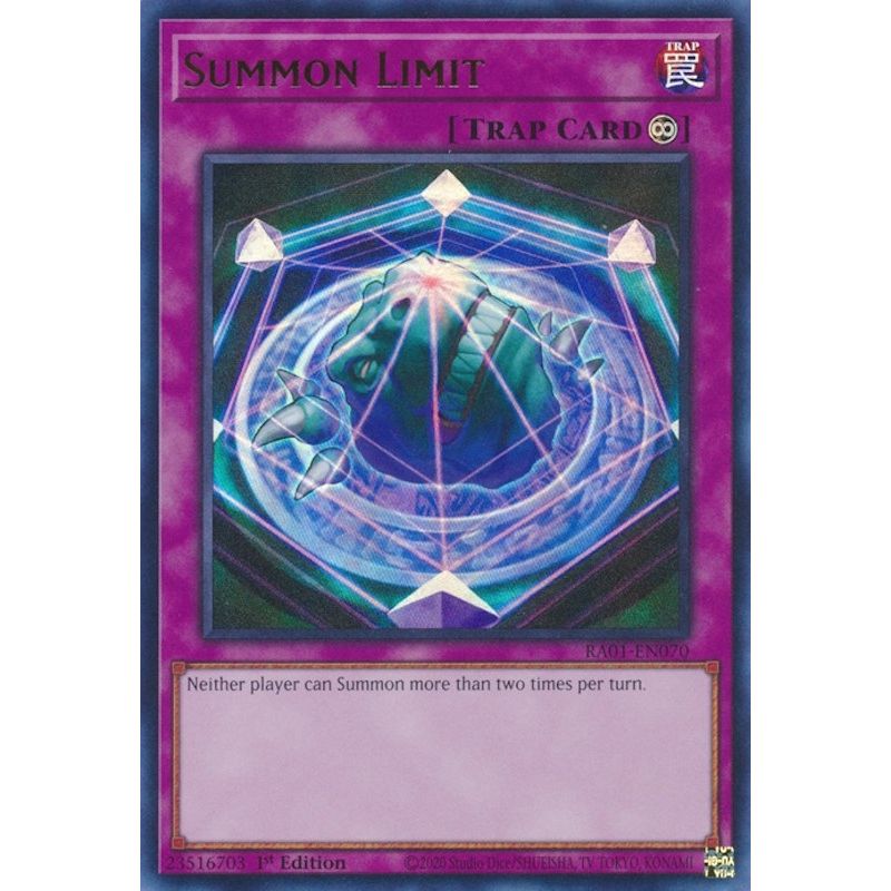 Image for Summon Limit (UR) (RA01-EN070) (RA01) - YuGiOh