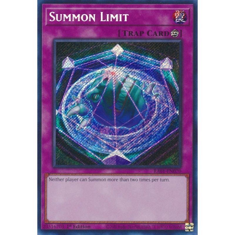 Image for Summon Limit (Secret Rare) (RA01-EN070) (RA01) - YuGiOh