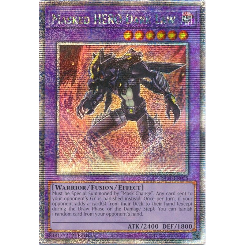 Image for Masked HERO Dark Law (Quarter Century Secret Rare) (RA01-EN025) (RA01) - YuGiOh