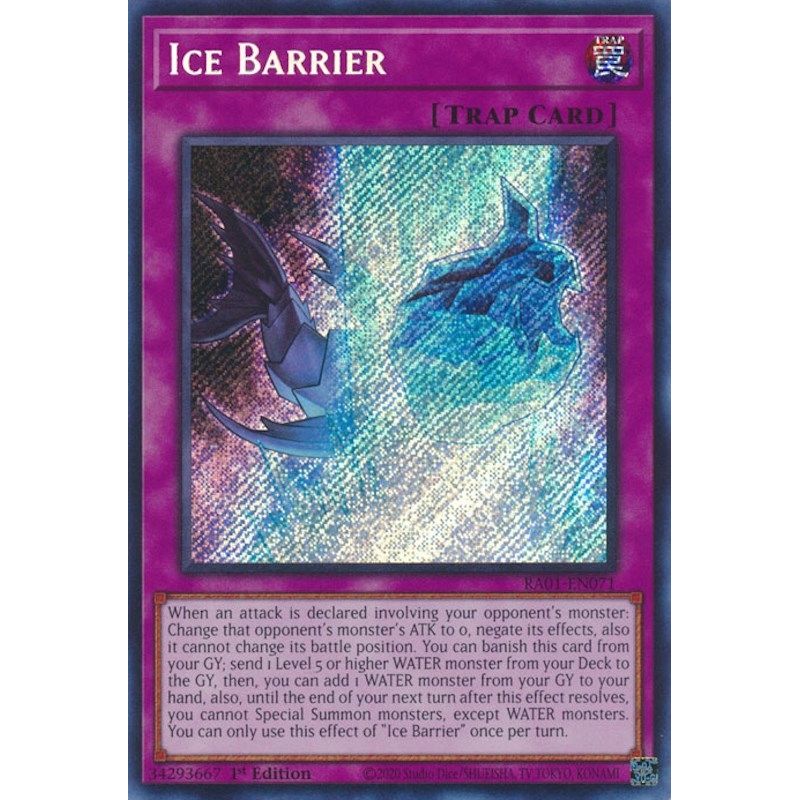 Image for Ice Barrier (Secret Rare) (RA01-EN071) (RA01) - YuGiOh
