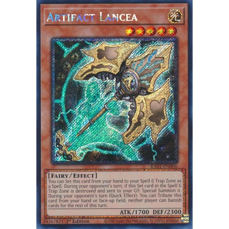 Image for Artifact Lancea (Platinum Secret Rare) (RA01-EN006) (RA01) - YuGiOh