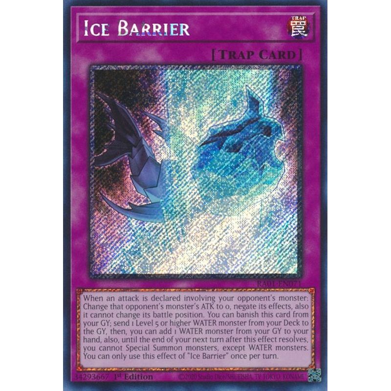 Image for Ice Barrier (Platinum Secret Rare) (RA01-EN071) (RA01) - YuGiOh