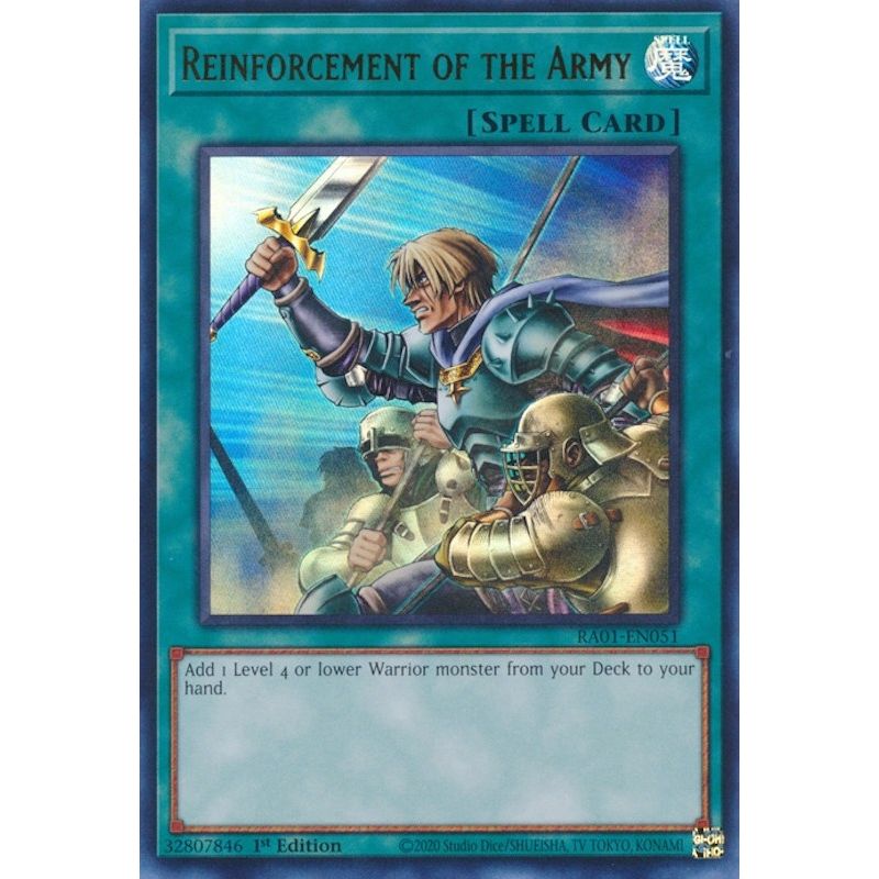 Image for Reinforcement of the Army (UR) (RA01-EN051) (RA01) - YuGiOh