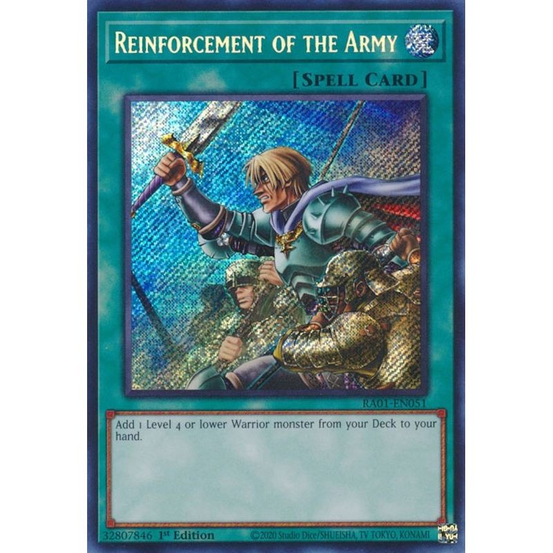 Image for Reinforcement of the Army (Secret Rare) (RA01-EN051) (RA01) - YuGiOh