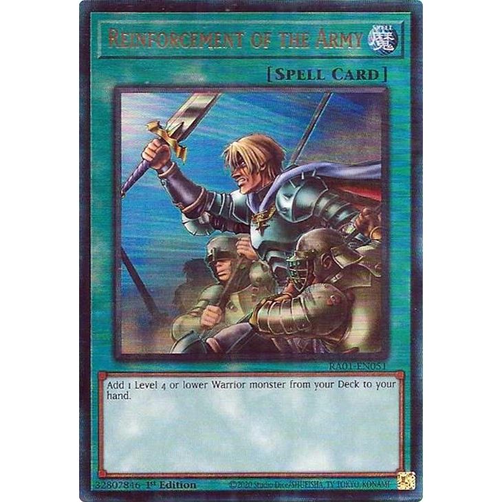 Image for Reinforcement of the Army (PUR) (RA01-EN051) (RA01) - YuGiOh