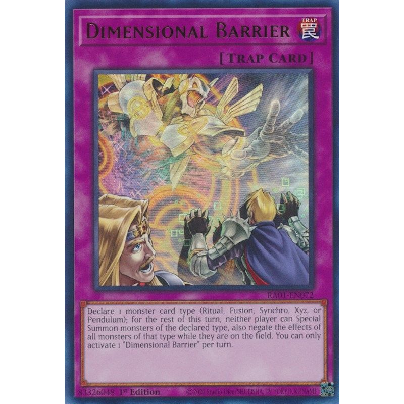 Image for Dimensional Barrier (UR) (RA01-EN072) (RA01) - YuGiOh