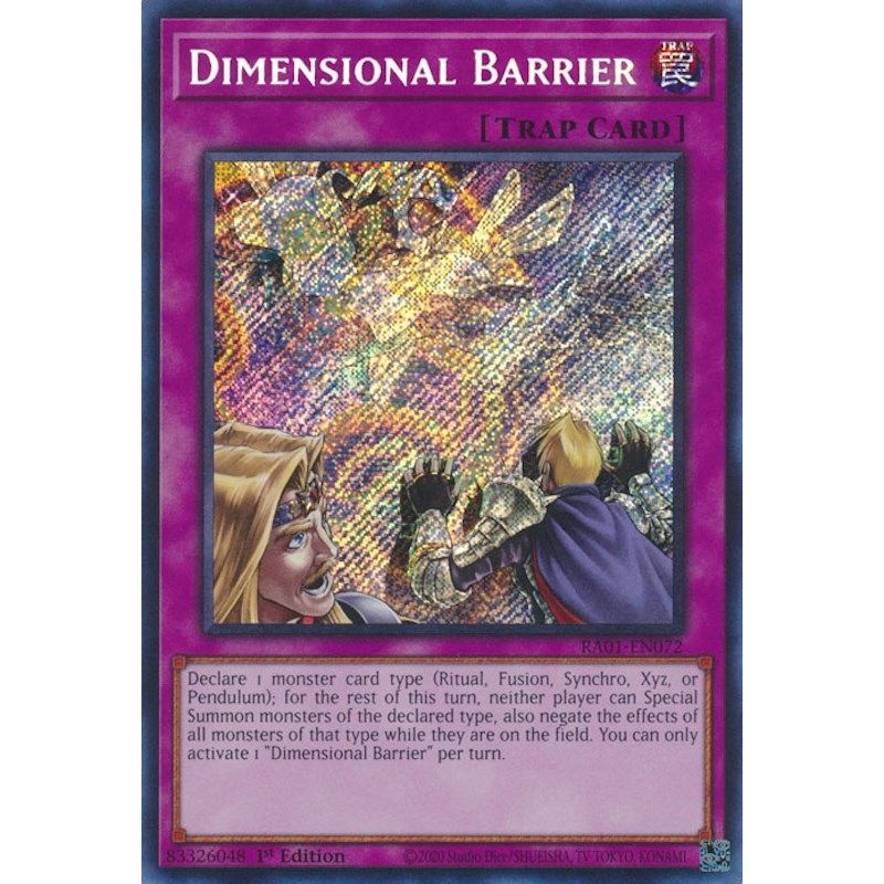 Image for Dimensional Barrier (Secret Rare) (RA01-EN072) (RA01) - YuGiOh