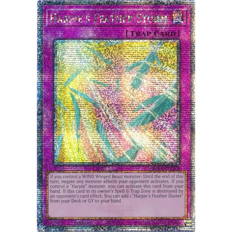 Image for Harpie's Feather Storm (Quarter Century Secret Rare) (RA01-EN073) (RA01) - YuGiOh