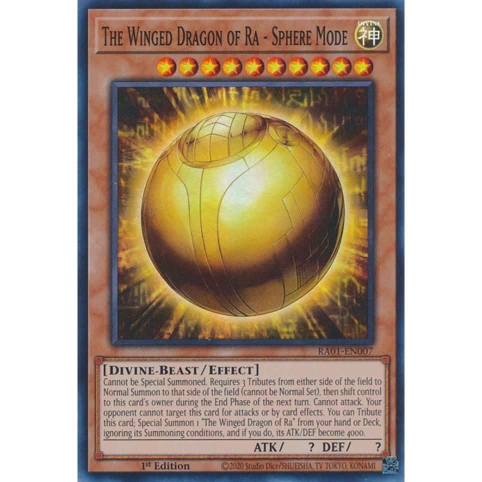 Image for The Winged Dragon of Ra - Sphere Mode (RA01-EN007) (RA01) - YuGiOh