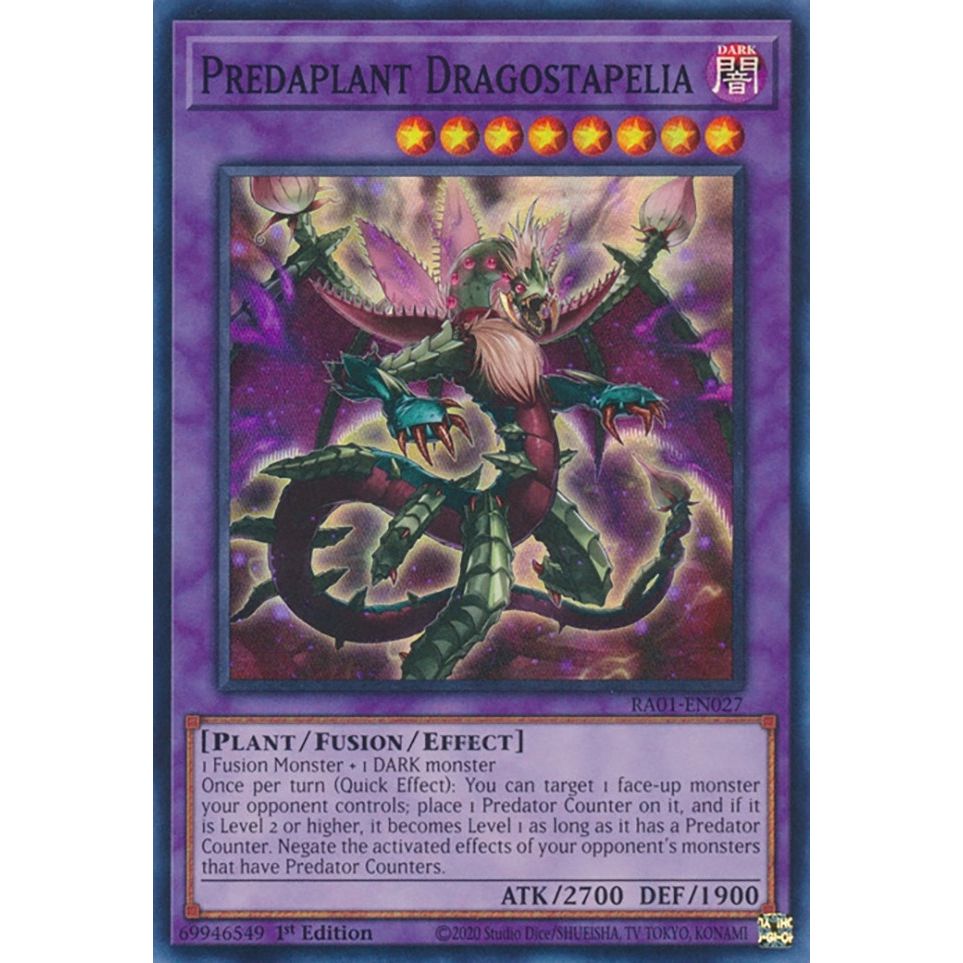 Image for Predaplant Dragostapelia (RA01-EN027) (RA01) - YuGiOh