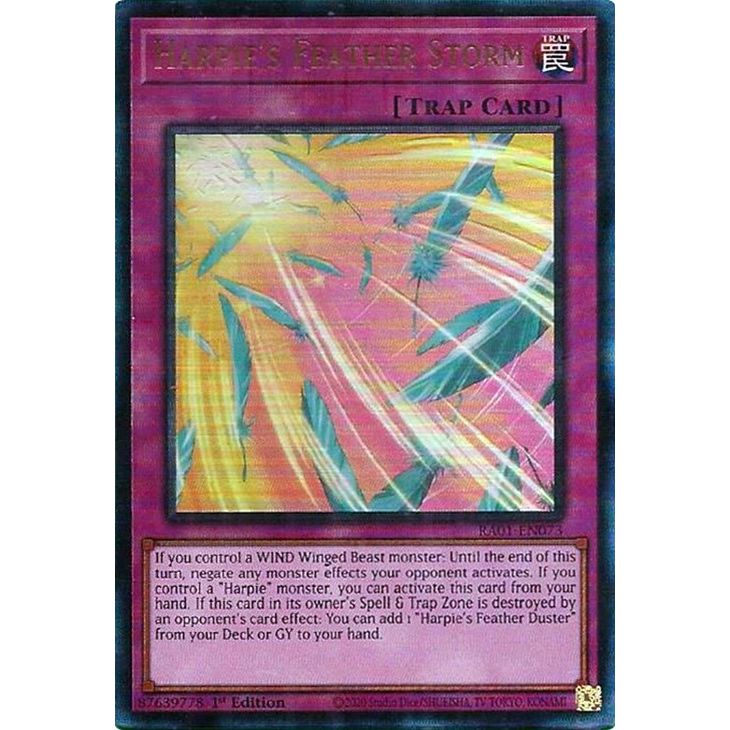 Image for Harpie's Feather Storm (PUR) (RA01-EN073) (RA01) - YuGiOh
