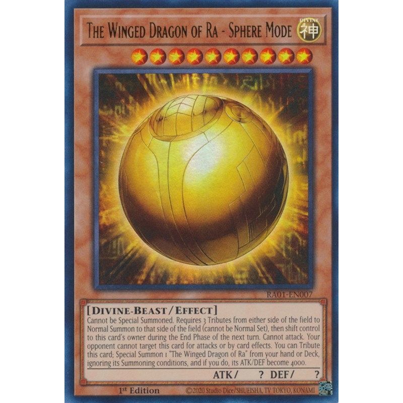 Image for The Winged Dragon of Ra - Sphere Mode (UR) (RA01-EN007) (RA01) - YuGiOh
