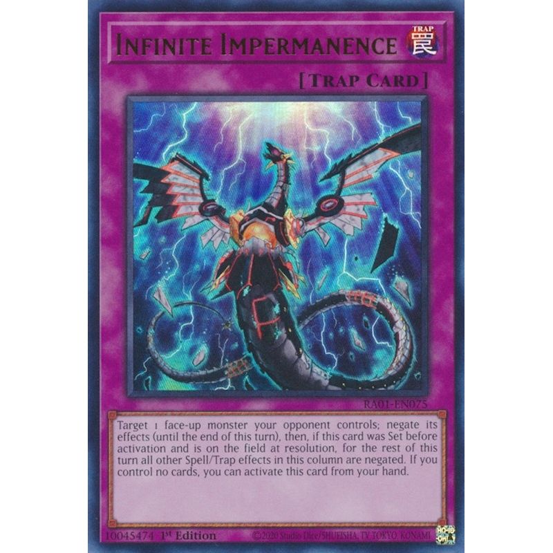 Image for Infinite Impermanence (UR) (RA01-EN075) (RA01) - YuGiOh