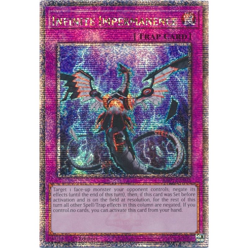 Image for Infinite Impermanence (Quarter Century Secret Rare) (RA01-EN075) (RA01) - YuGiOh