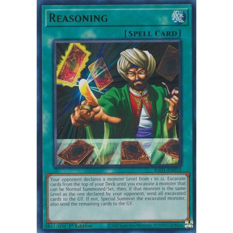 Image for Reasoning (UR) (RA01-EN052) (RA01) - YuGiOh