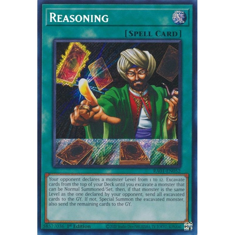 Image for Reasoning (Secret Rare) (RA01-EN052) (RA01) - YuGiOh