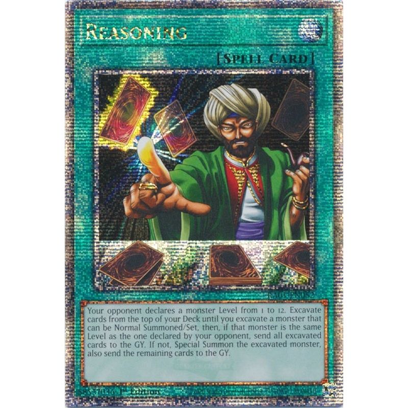 Image for Reasoning (Quarter Century Secret Rare) (RA01-EN052) (RA01) - YuGiOh