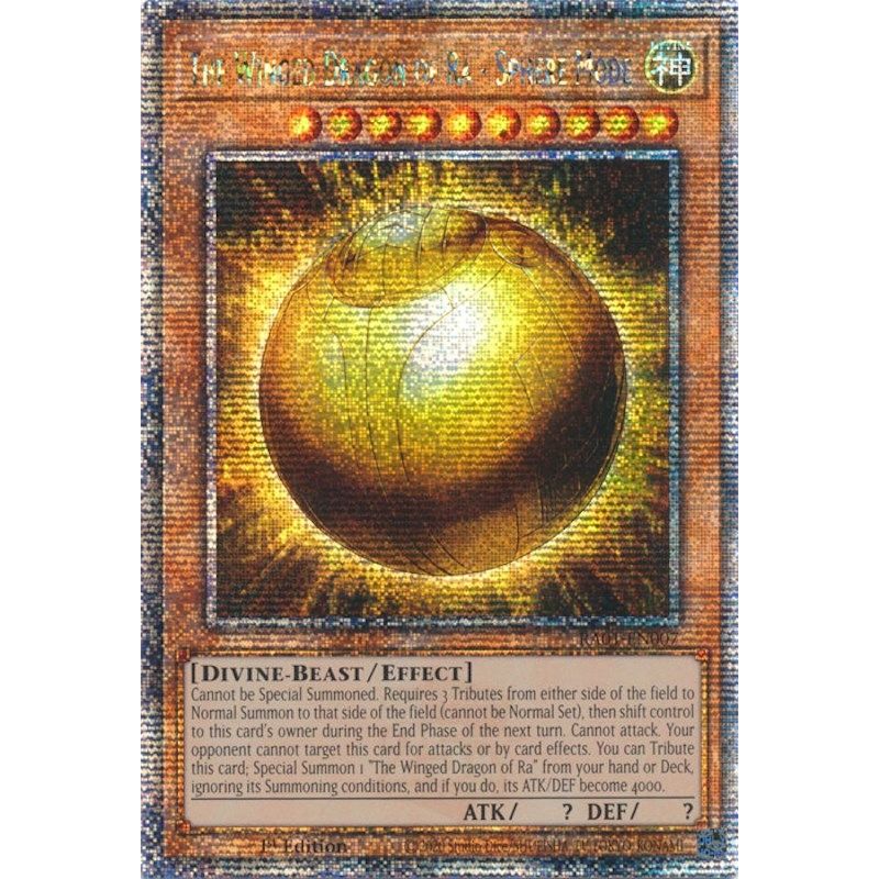 Image for The Winged Dragon of Ra - Sphere Mode (Quarter Century Secret Rare) (RA01-EN007) (RA01) - YuGiOh