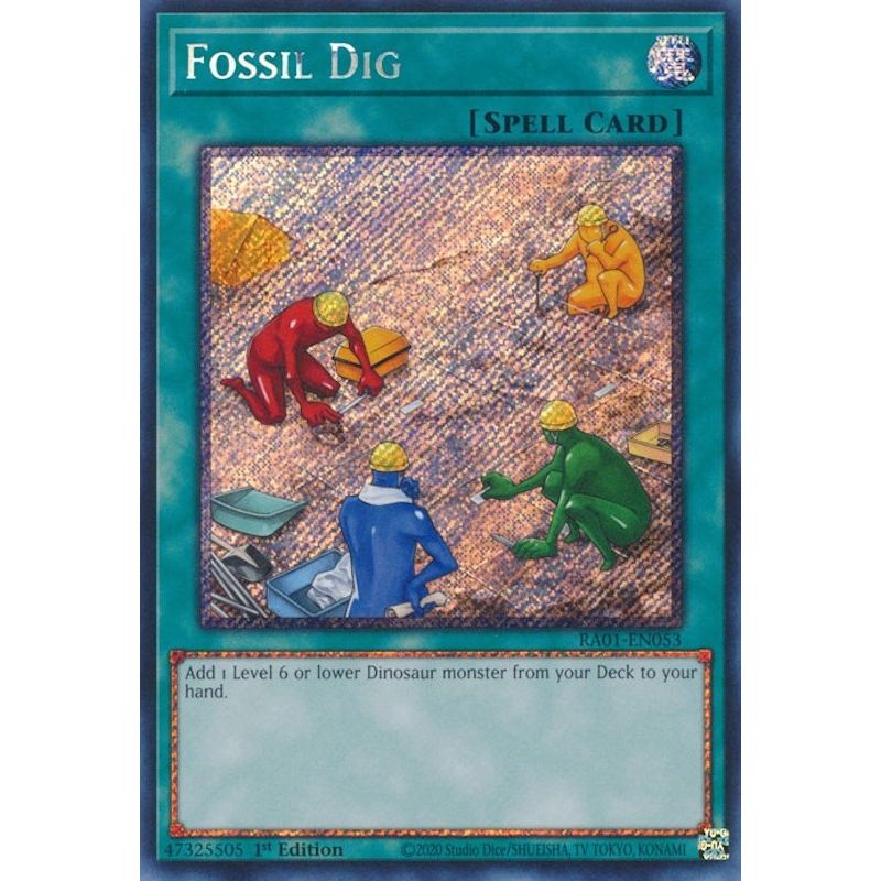 Image for Fossil Dig (Platinum Secret Rare) (RA01-EN053) (RA01) - YuGiOh