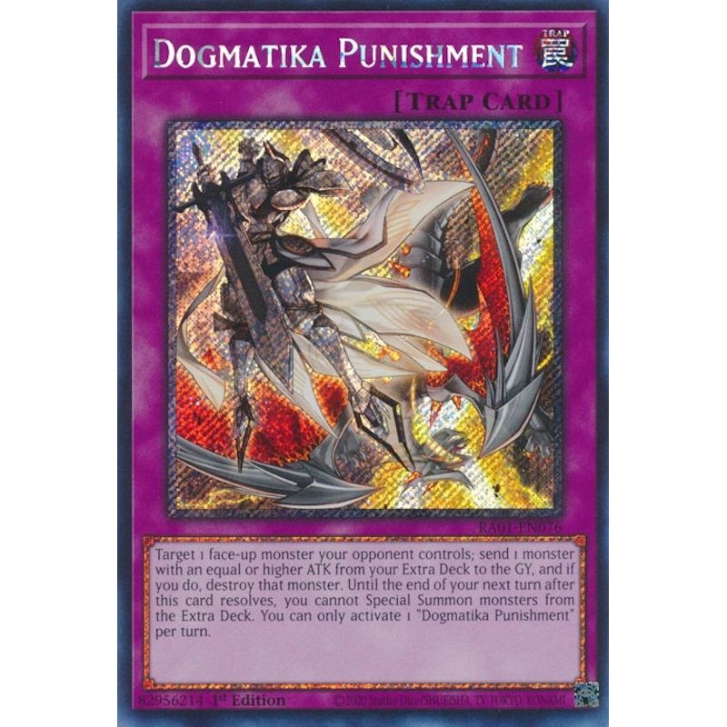 Image for Dogmatika Punishment (Platinum Secret Rare) (RA01-EN076) (RA01) - YuGiOh
