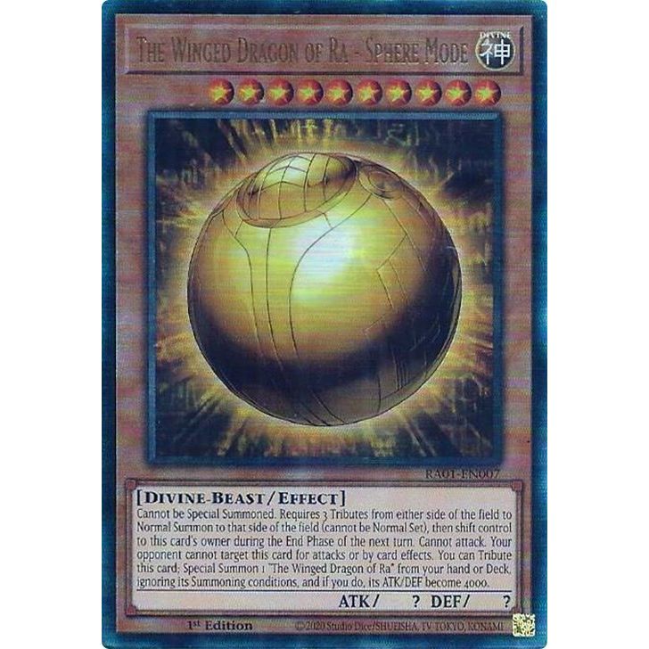 Image for The Winged Dragon of Ra - Sphere Mode (PUR) (RA01-EN007) (RA01) - YuGiOh