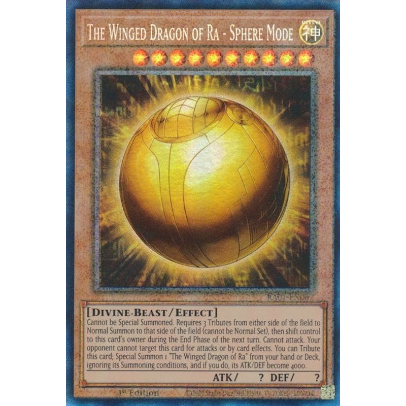 Image for The Winged Dragon of Ra - Sphere Mode (PCR) (RA01-EN007) (RA01) - YuGiOh
