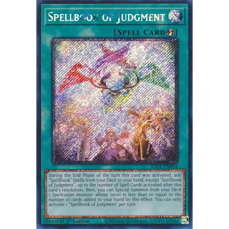 Image for Spellbook of Judgment (Platinum Secret Rare) (RA01-EN054) (RA01) - YuGiOh