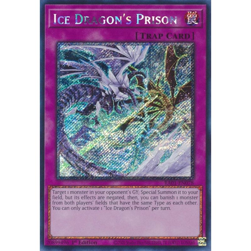 Image for Ice Dragon's Prison (Platinum Secret Rare) (RA01-EN078) (RA01) - YuGiOh
