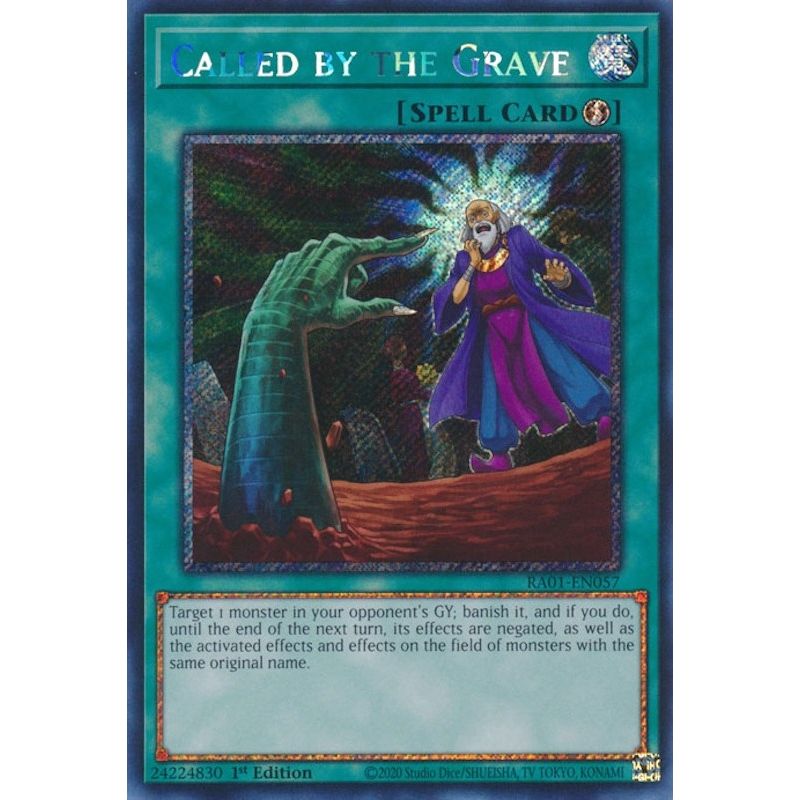 Image for Called by the Grave (Platinum Secret Rare) (RA01-EN057) (RA01) - YuGiOh