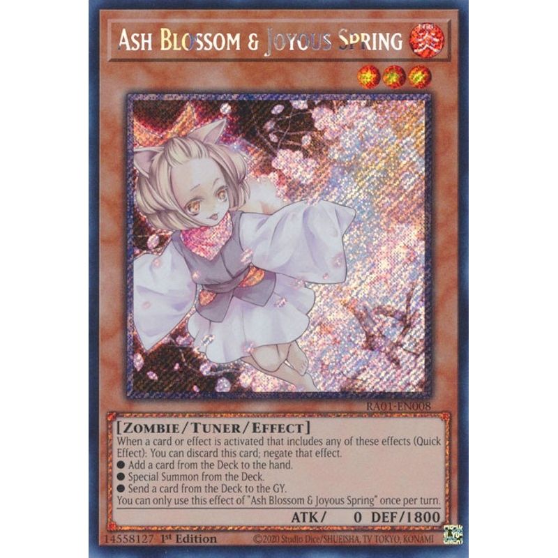 Image for Ash Blossom & Joyous Spring (Platinum Secret Rare) (RA01-EN008) (RA01) - YuGiOh