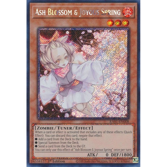 Image for Ash Blossom & Joyous Spring (Platinum Secret Rare) (RA01-EN008) (RA01) - YuGiOh
